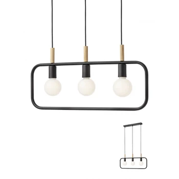 Több ágú függeszték, fekete, E27, Redo Smarterlight Aeris 01-2408