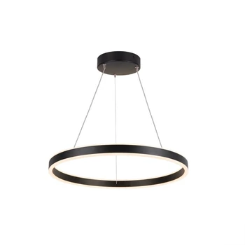 1 ágú függeszték, 60cm átmérő, lefelé és felfelé világít, fekete, 2700K/3000K CCT kapcsolóval, 820 lm, CRI 90, 130°, SLV One 60 1004759