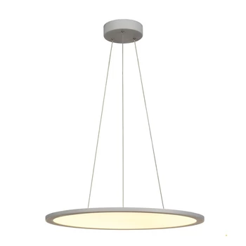 1 ágú függeszték, 60cm átmérő, szürke, 3000K melegfehér, 3150 lm, CRI 90, 110°, UGR 22, SLV Panel 1003046