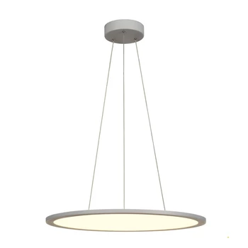 1 ágú függeszték, 60cm átmérő, szürke, 4000K természetes fehér, 3350 lm, CRI 90, 110°, UGR 22, SLV Panel 1003047