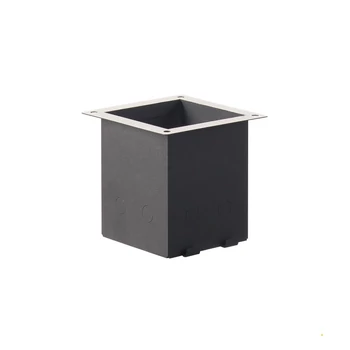 Kiegészítő, süllyesztett rögzítőtalp, fekete, SLV H-Pol 232195