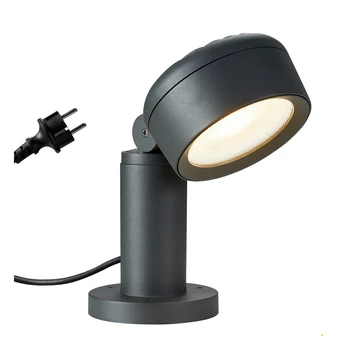 Kültéri Állólámpa, 31,5cm magas, antracit, 3000K/4000K CCT kapcsolóval, 1000 lm, CRI 80, 95°, SLV Eskina 1002906