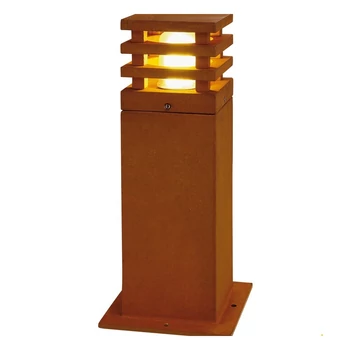Kültéri Állólámpa, 40cm magas, rozsda, E27, SLV Rusty Square 229420