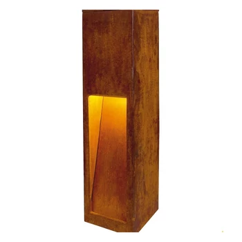 Kültéri Állólámpa, 50cm magas, rozsda, E27, SLV Rusty Slot 229410