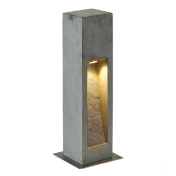 Kültéri Állólámpa, 50cm magas, szürke, 3000K melegfehér, 330 lm, CRI 80, SLV Arrock Stone 231370