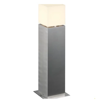Kültéri Állólámpa, 60cm magas, rozsdamentes acél (inox), E27, SLV Square Pole 60 1000345