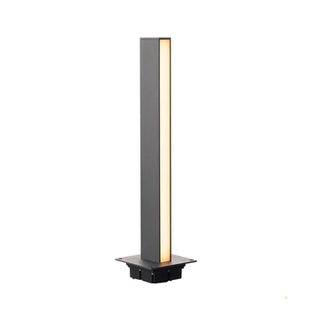Kültéri Állólámpa, 66cm magas, süllyesztett rögzítéssel, 2 lámpafej, antracit, 3000K melegfehér, 1400 lm, CRI 80, SLV H-Pol 232185