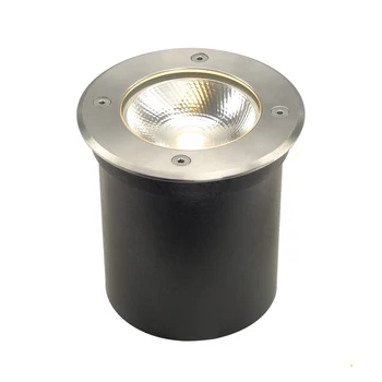 Kültéri Beépíthető lámpa, 12,6cm átmérő, rozsdamentes acél (inox), 3000K melegfehér, 580 lm, CRI 80, 120°, SLV Rocci 227600