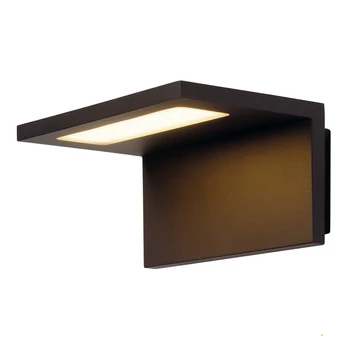 Kültéri Fali lámpa, antracit, 3000K melegfehér, 500 lm, CRI 80, 120°, SLV Angolux 231355