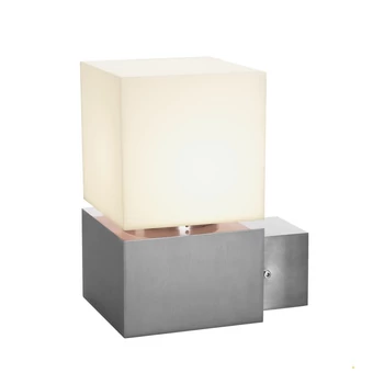 Kültéri Fali lámpa, rozsdamentes acél (inox), E27, SLV Square Wall 1000336