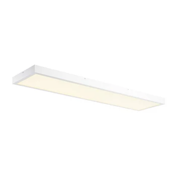 LED panel, 120x30cm, mennyezeti, fehér, 4000K természetes fehér, 3400 lm, CRI 80, 90°, UGR 19, SLV Panel 1003053
