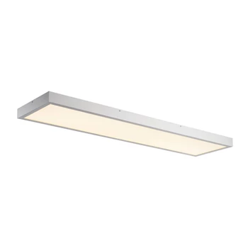 LED panel, 120x30cm, mennyezeti, szürke, 3000K melegfehér, 3100 lm, CRI 80, 90°, UGR 19, SLV Panel 1001508