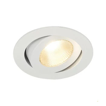 Süllyesztett lámpa, fehér, 3000K melegfehér, 890 lm, CRI 90, 30°, SLV Contone 161271