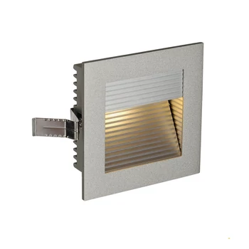 Süllyesztett lámpa, szürke, 3000K melegfehér, 60 lm, CRI 90, SLV Frame Curve 111292
