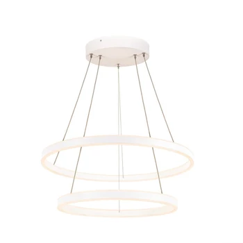 Több ágú függeszték, 80cm átmérő, lefelé és felfelé világít, fehér, 3000K/4000K CCT kapcsolóval, 2100 lm, CRI 90, 130°, SLV One Double 1004768