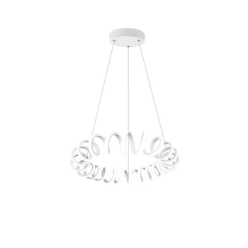 TRIO CURL 1 ágú függeszték, fehér, 4000K természetes fehér, beépített LED, 3500 lm, TRIO-325110131