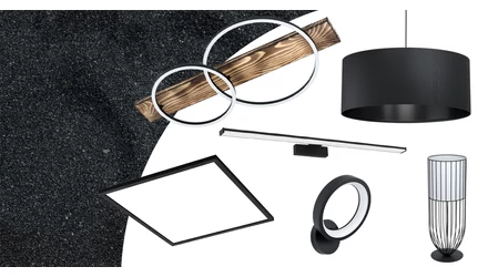 Black is Black- Modern és időtálló fekete lámpák, LED világítás