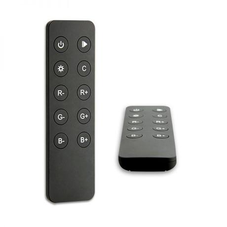 SysCon 1 zónás RF RGB vezeték nélküli LED távvezérlő, fekete