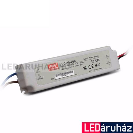 LED Tápegység Mean Well LPC-35-700 35W/9-48V/700mA áramgenerátor