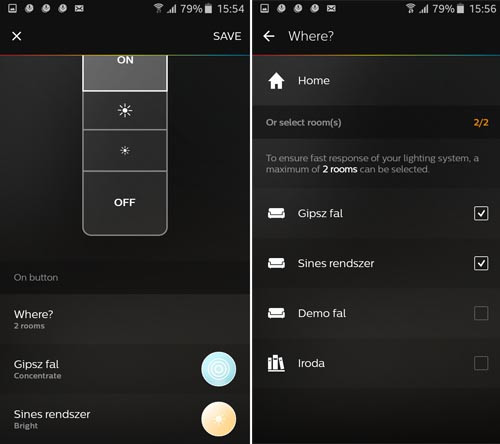 Philips Hue LED fényerőszabályzó dimmer