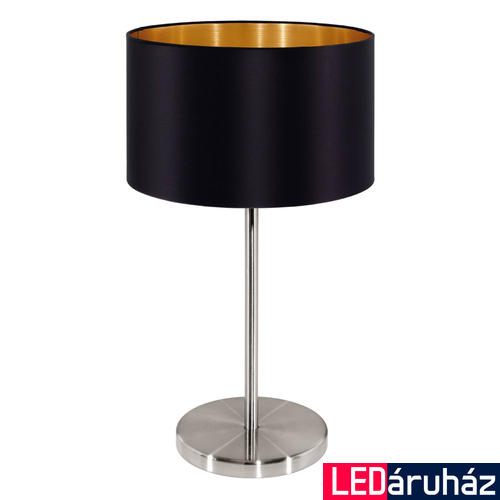 Eglo 31627 Maserlo asztali lámpa, fekete, E27 foglalattal, max. 1x60W, IP20