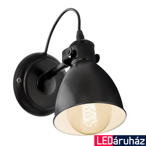 Eglo 49468 Priddy fali lámpa, fekete, E27 foglalattal, max. 1x40W, IP20
