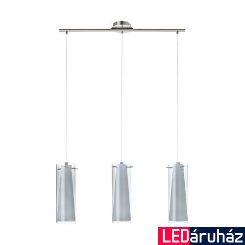 Eglo 90305 Pinto Nero több ágú függeszték, szürke, E27 foglalattal, max. 3x40W, IP20