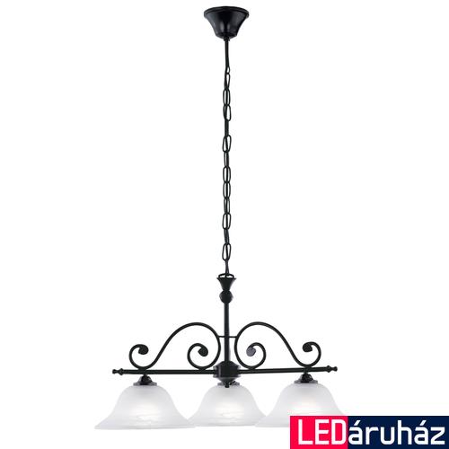 Eglo 91005 Murcia több ágú függeszték, fekete, E27 foglalattal, max. 3x60W, IP20