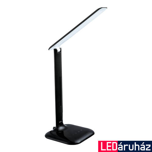 Eglo 93966 Caupo asztali lámpa, fekete, 280 lm, 3000K-6500K szabályozható, beépített LED, 2,9W, IP20