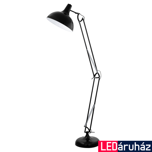 Eglo 94698 Borgillio állólámpa, fekete, E27 foglalattal, max. 1x60W, IP20 + ajándék LED fényforrás