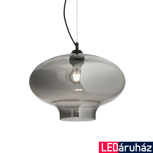 IDEAL LUX BISTRO' függesztett lámpa E27 foglalattal, max. 60W, 40 cm átmérő, füst üveg 120904