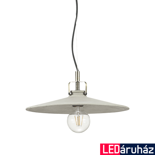 IDEAL LUX BROOKLYN függesztett lámpa E27 foglalattal, max. 60W, 35 cm átmérő, szürke 153445