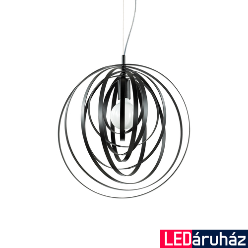 IDEAL LUX DISCO függesztett lámpa E27 foglalattal, max. 60W, 46 cm átmérő, fekete 114262