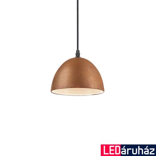 IDEAL LUX FOLK függesztett lámpa E27 foglalattal, max. 60W, 18 cm átmérő, rozsda 174204