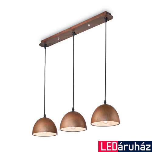 IDEAL LUX FOLK függesztett lámpa E27 foglalattal, max. 60W, 72 cm hosszú, rozsda 174235