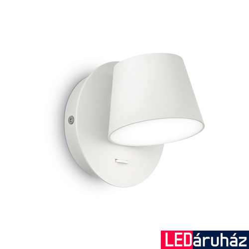 IDEAL LUX GIM fali lámpa, beépített LED, 6W, 530 lm, 3000K melegfehér, 12x12 cm, fehér 167152