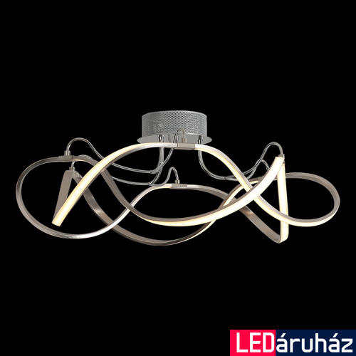 LUXERA MINUET mennyezeti lámpa króm, 3000K melegfehér, beépített LED, 3912 lm, 18106