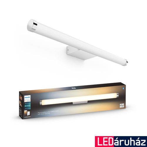 Philips Hue Adore LED tükörmegvilágító lámpa, 67,5cm, fehér, 20W, 1750lm, White Ambiance, 2200K-6500K+DimSwitch, Bluetooth+Zigbee, 8719514340930