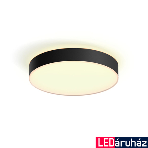 Philips Hue Enrave L fekete mennyezeti LED lámpa, White Ambiance, 33,5W, 4300lm, 2200-6500K változtatható fehér + DimSwitch, 4116030P6