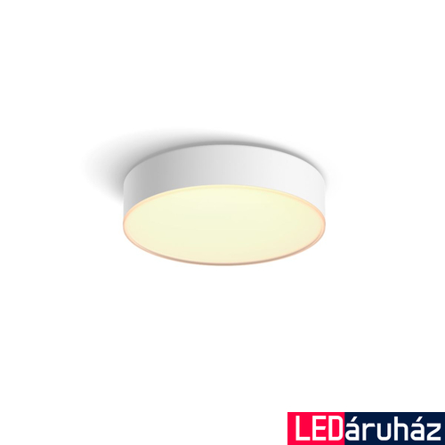 Philips Hue Enrave S fehér mennyezeti LED lámpa, White Ambiance, 9,6W, 1220lm, 2200-6500K változtatható fehér + DimSwitch, 4115831P6