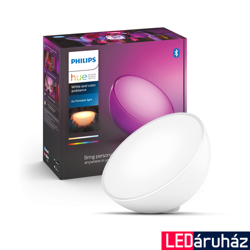 Philips Hue Go Bluetooth akkumulátoros asztali LED lámpa, fehér, RGBW, 520 lm, 7602031P7
