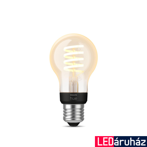 Philips Hue White Ambiance A60 E27 LED filament vintage fényforrás, 7W, 550lm, 2200K-4500K változtatható fehér, 8719514301429
