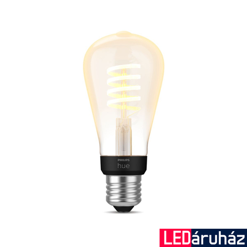 Philips Hue White Ambiance ST64 E27 LED filament vintage fényforrás, 7W, 550lm, 2200-4500K változtatható fehér, 8719514301467