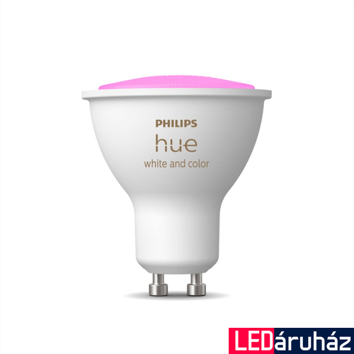 Philips Hue White and Color Ambiance GU10 LED spot fényforrás, 5W, 350lm, RGBW 2000-6500K,, 8719514339880