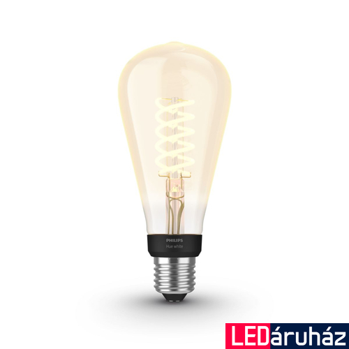 Philips Hue White ST72 E27 LED filament vintage fényforrás, 7W, 550lm, 2100K ultra-melegfehér, 8719514279179