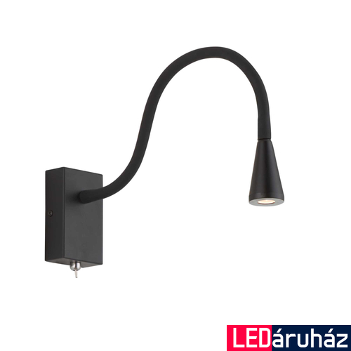 Viokef KOKO fali lámpa fekete, 3000K melegfehér, beépített LED, 240 lm, VIO-4157500