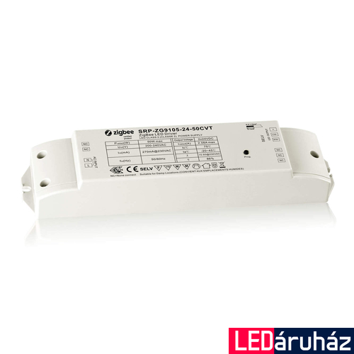 Zigbee 3.0 230V/24V 50W CCT LED szalag vezérlő  24V változtatható fehér LED szalaghoz,  Philips Hue rendszerhez, nem HomeKit, TouchLink