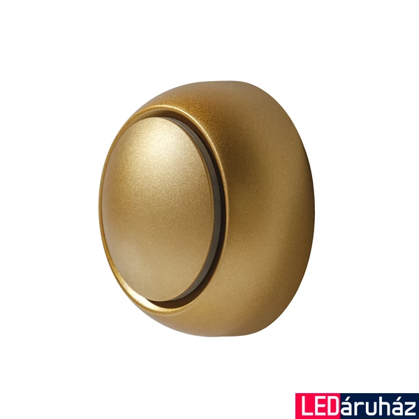 Azzardo Avon fali lámpa, arany, 3000K melegfehér, beépített LED, 5W, 385 lm, AZ-2197