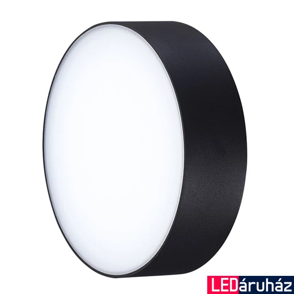 Azzardo Casper Round kültéri mennyezeti lámpa, fekete, Beépített LED, 1300 lm, AZ-4491