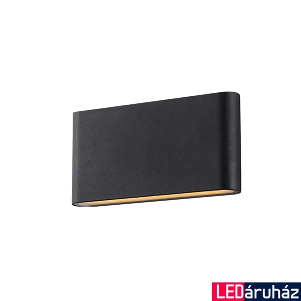 Azzardo Cremona kültéri fali lámpa, fekete, 3000K melegfehér, beépített LED, 1x10W, 467 lm, AZ-2182